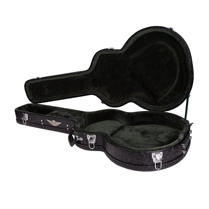 Crossfire Deluxe Shaped 335-Style Electric Guitar Hard Case - Paisley Black — view 4