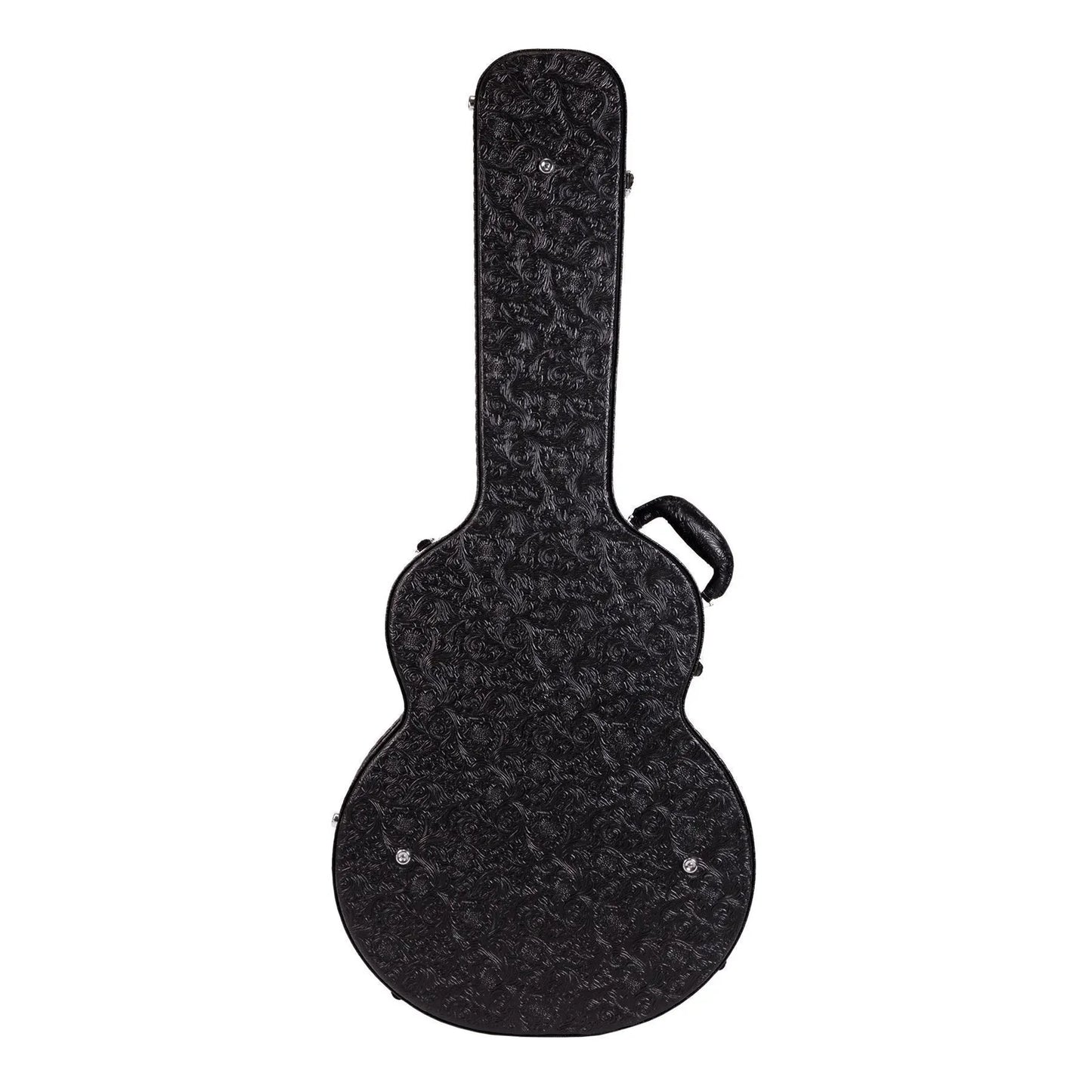 Crossfire Deluxe Shaped 335-Style Electric Guitar Hard Case - Paisley Black — view 2