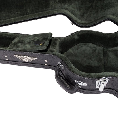 Crossfire Deluxe Shaped 335-Style Electric Guitar Hard Case - Paisley Black — view 5