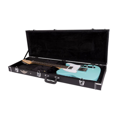 Crossfire Standard Rectangular Electric Guitar Hard Case for ST and TE Styles - Black — view 3