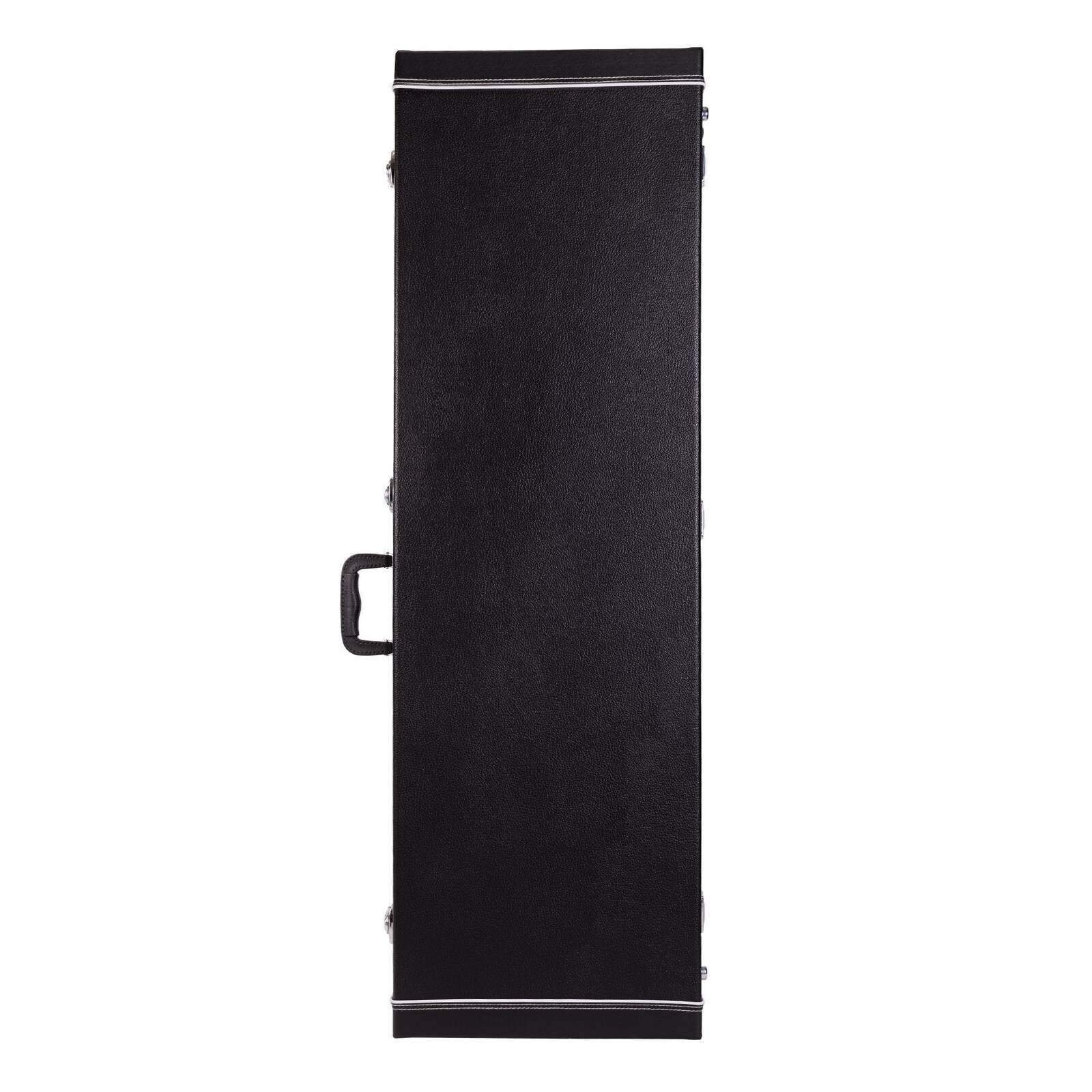 Crossfire Standard Rectangular Jazz Bass Hard Case - Black Vinyl, Plywood Construction, Plush Interior, Accessories Compartment, Lockable Latch