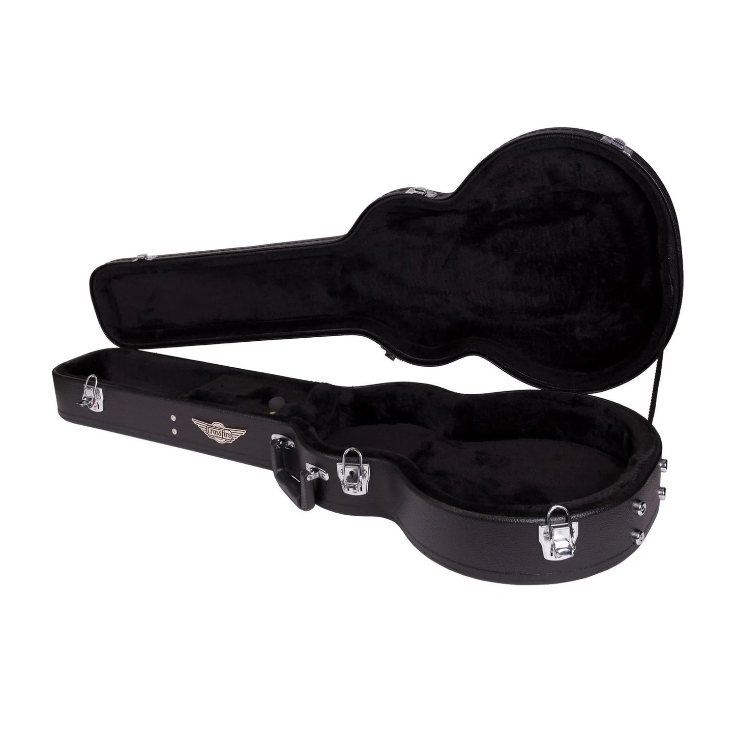 Crossfire LP-Style Electric Guitar Hard Case - Black — view 4