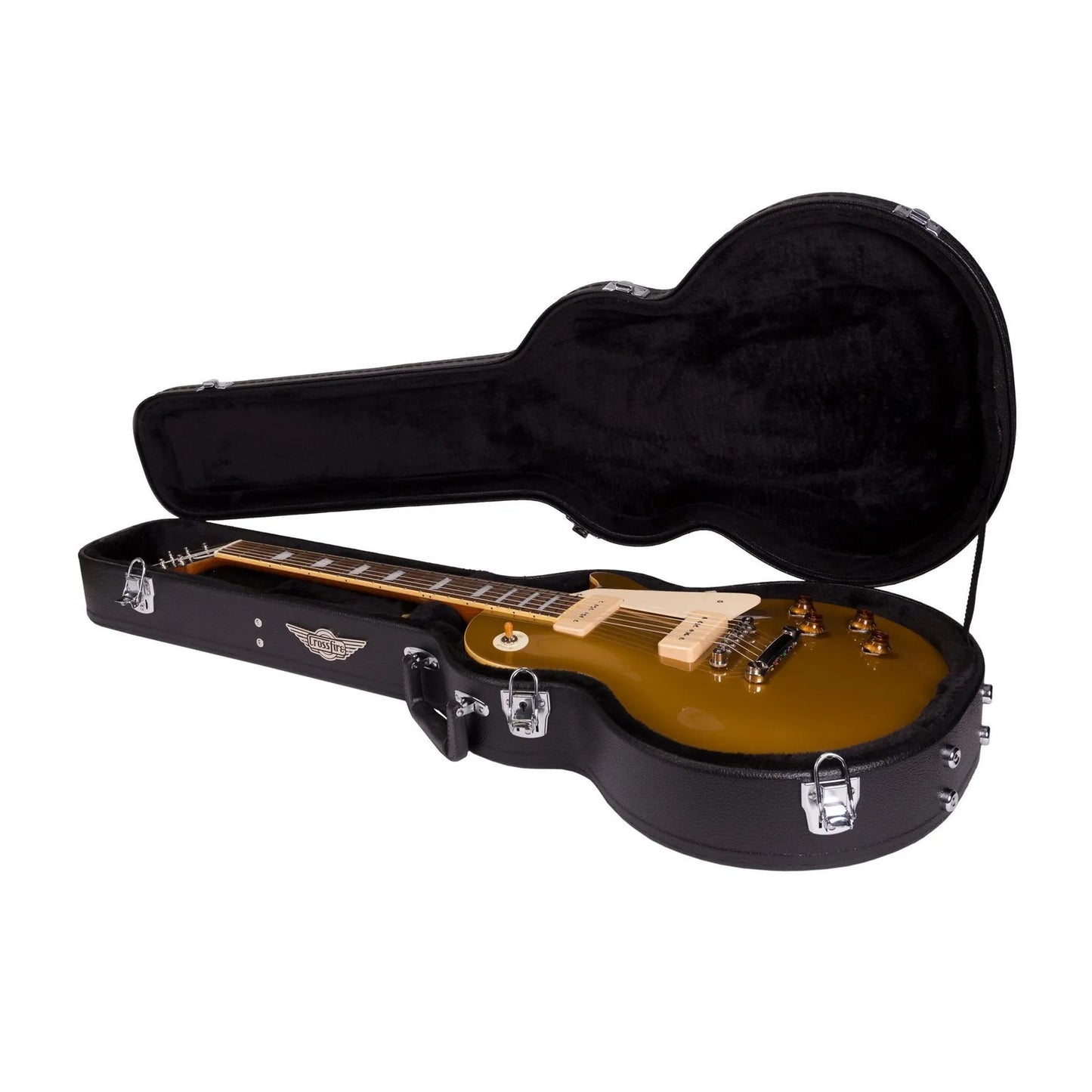 Crossfire LP-Style Electric Guitar Hard Case - Black — view 3