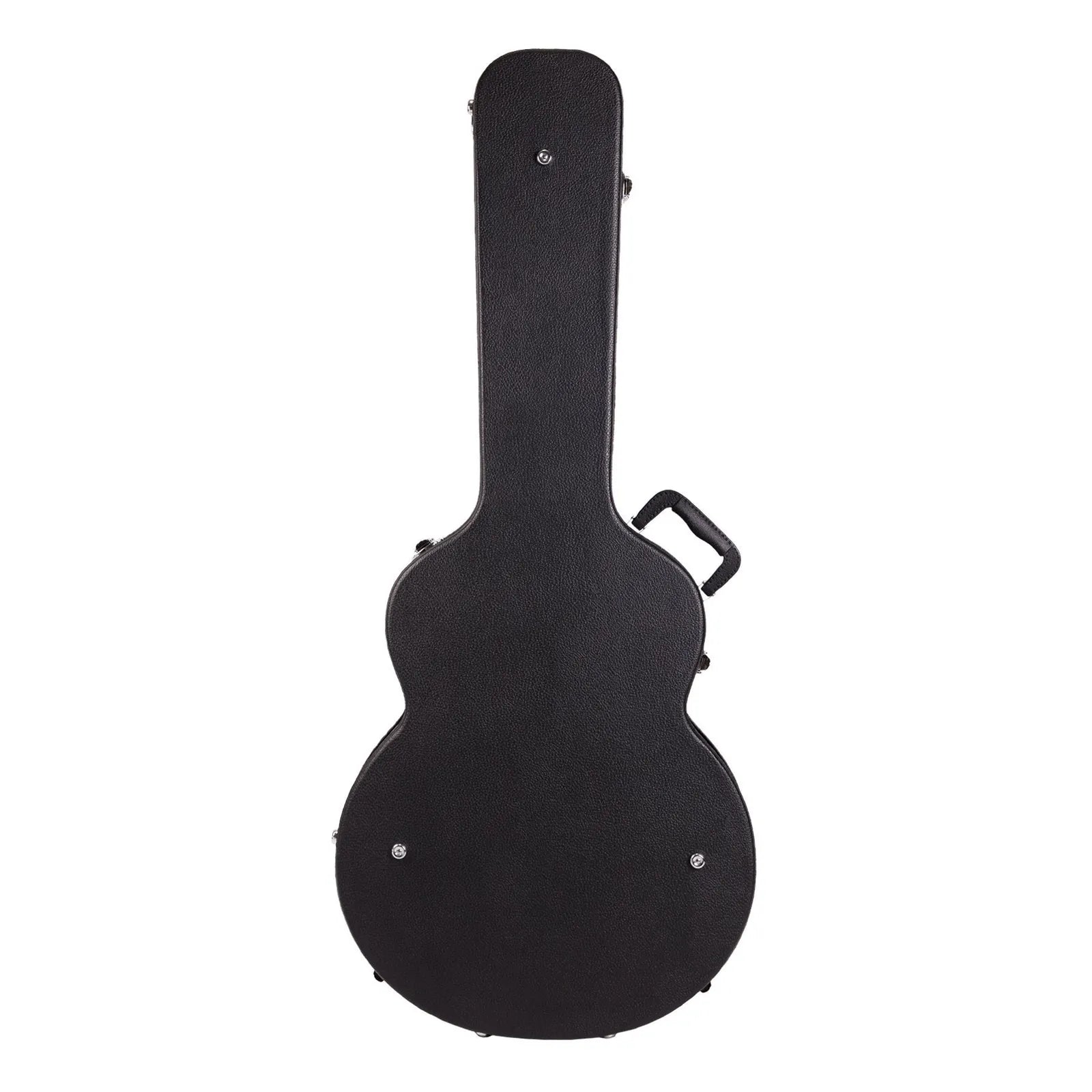 Crossfire 335-Style Electric Guitar Hard Case - Black Vinyl, Plywood, Plush Interior, Accessories Compartment, Lockable Latch — view 2