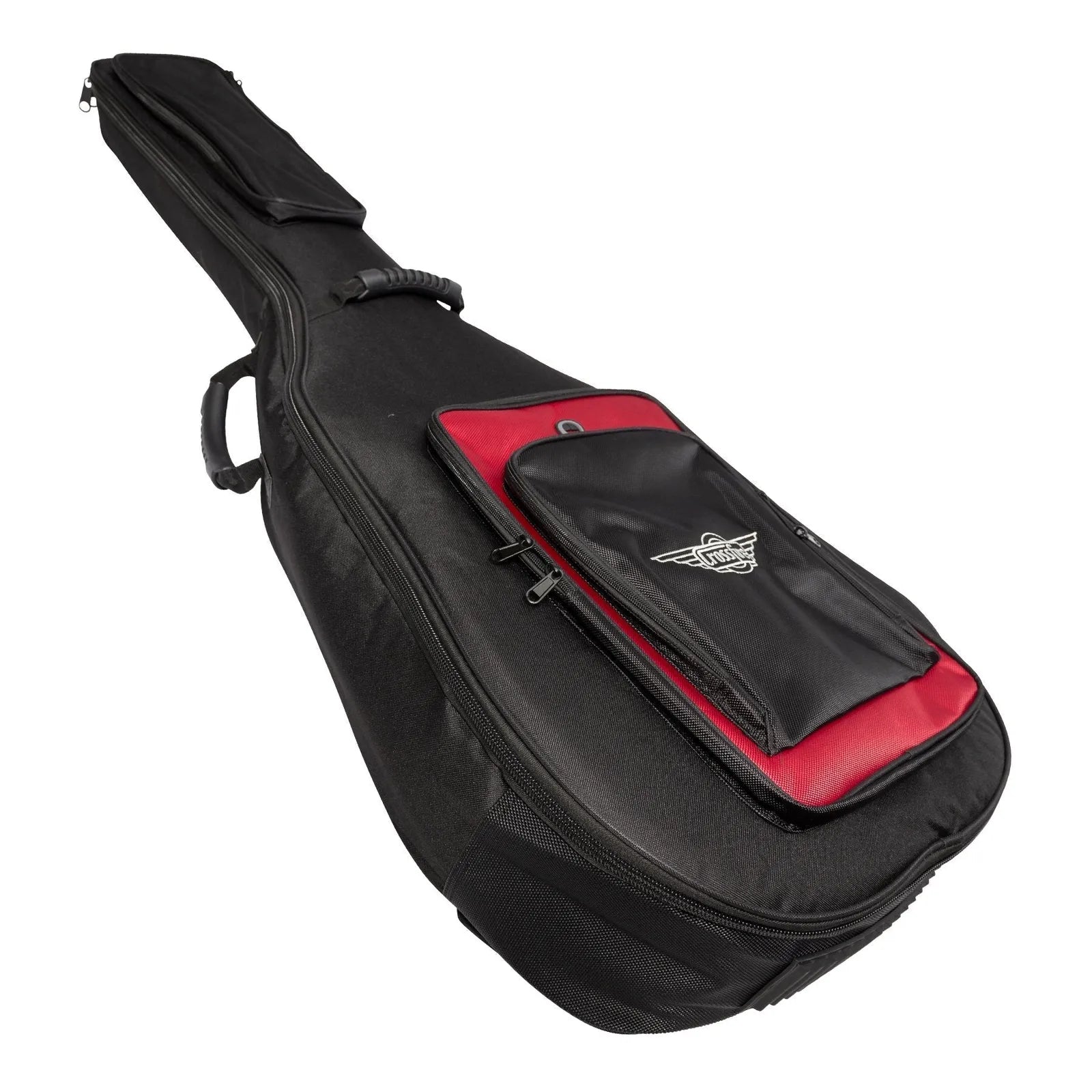 Crossfire Deluxe Padded Acoustic Bass Guitar Gig Bag - Black — view 3