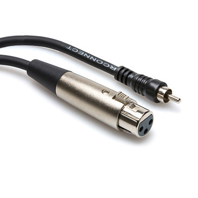 Hosa Unbalanced Interconnect, XLR3F to RCA, 5 ft