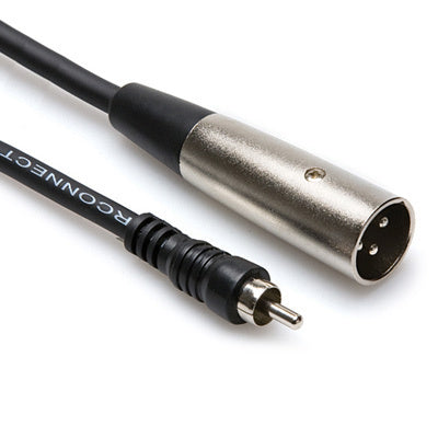 Hosa Unbalanced Interconnect, RCA to XLR3M, 15 ft