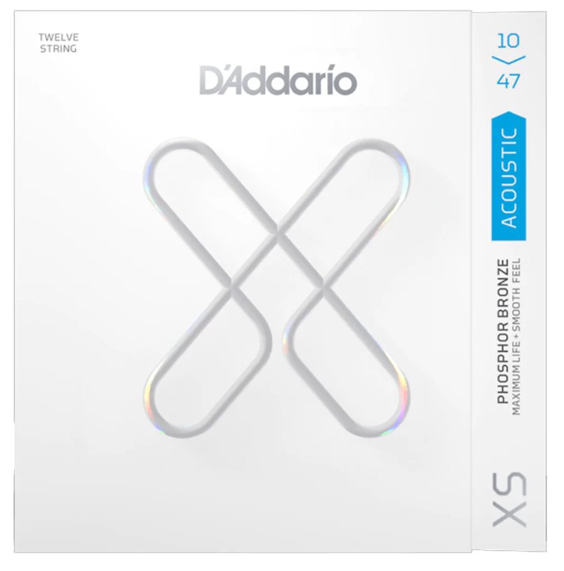 D’addario XSAPB1047-12 Acoustic Guitar Strings 12-String XS Phosphor Bronze 10–47 Extra Light