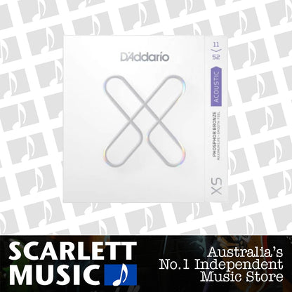 D'Addario XSAPB1152 Acoustic Guitar Strings Coated XS Phosphor Bronze 11-52 Custom Light — view 2