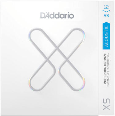 D'addario XS Phospher Bronze 12-53 Coated Acoustic Guitar Strings