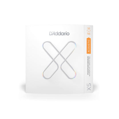 D'Addario XSAPB1656 Medium Resosonic Coated Acoustic Guitar Strings 16-56 Phosphor Bronze 6-String Set