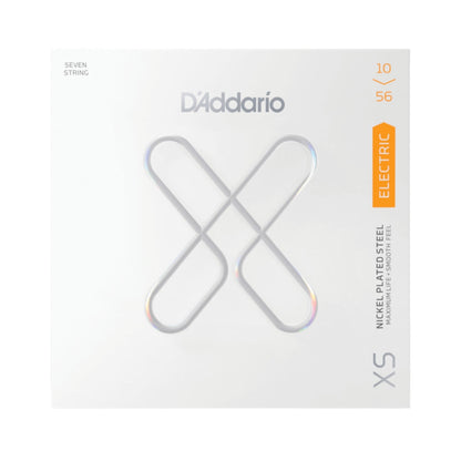 D'Addario XSE1056 XS Nickel-Plated Steel Coated Electric Guitar Strings .010-.056 7-String Regular Light — view 2