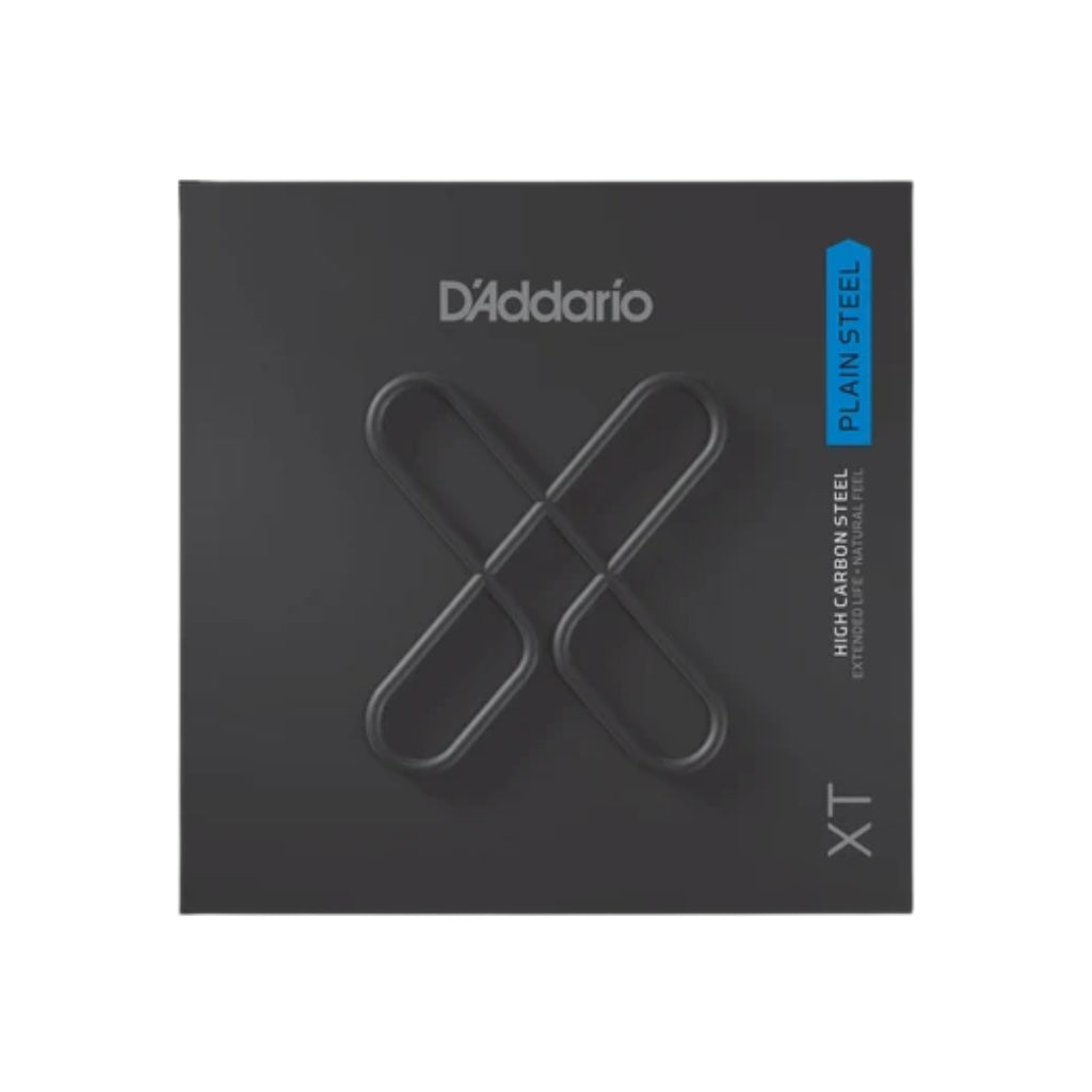 D'Addario XT Plain Steel Single Guitar String - NYXL High Carbon Steel, Extended Life Coating, Compatible with Acoustic & Electric Guitars