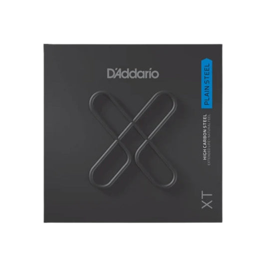 D'Addario XT Plain Steel Single Guitar String - NYXL High Carbon Steel, Extended Life Coating, Compatible with Acoustic & Electric Guitars