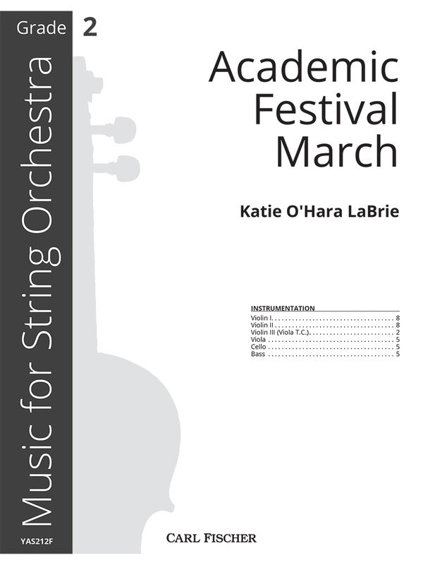 Academic Festival March So2 Full Score Score