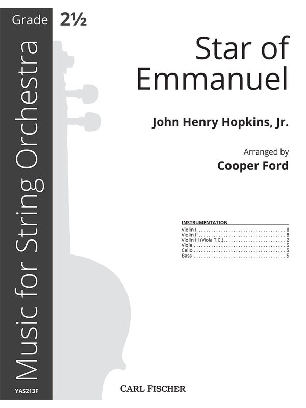 Star Of Emmanuel So2.5 Full Score Score