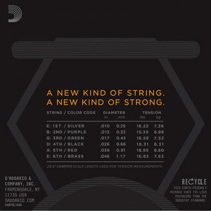 D'Addario NYXL1046 Regular Light 10-46 Electric Guitar Strings — view 2