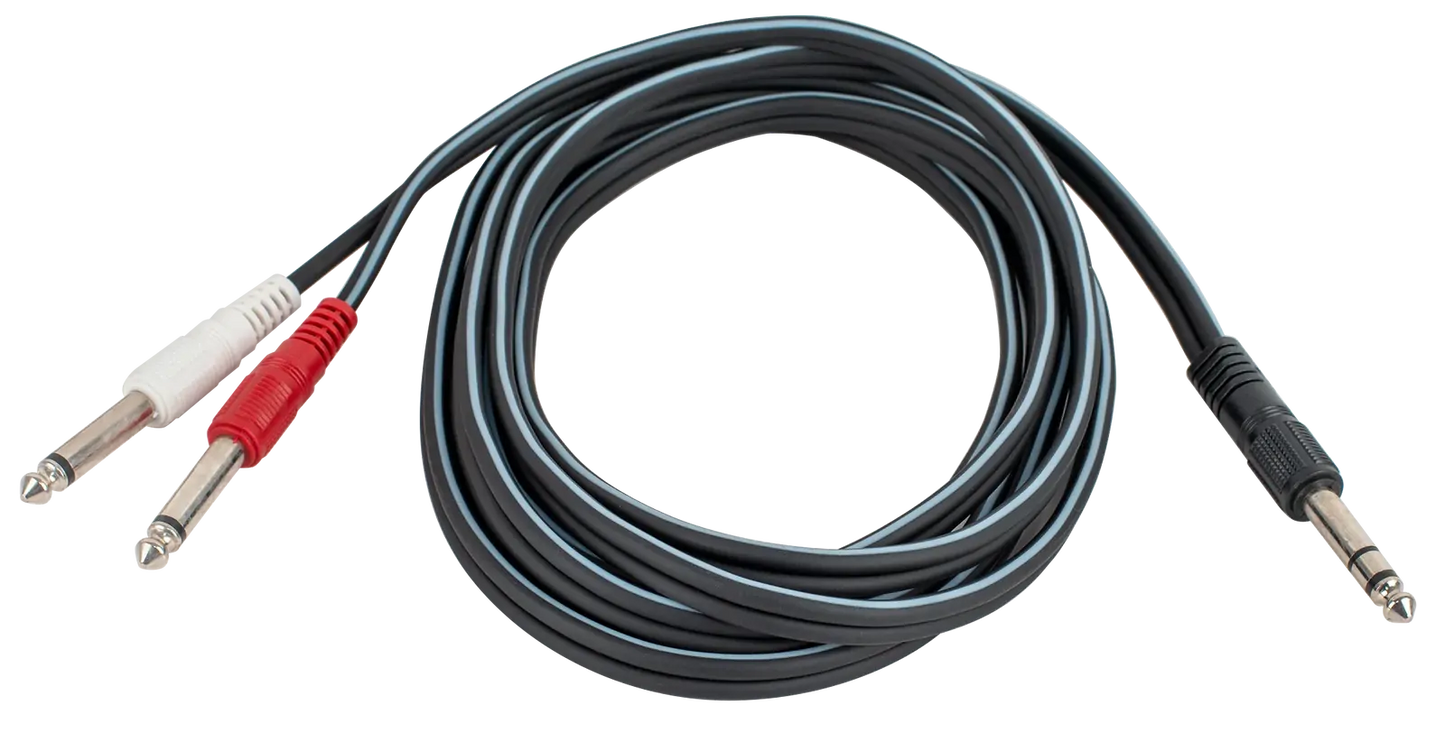 AMS 009 FT 6.3 Stereo Male to 6.3 Mono Male Cable