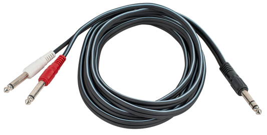 AMS 009 FT 6.3 Stereo Male to 6.3 Mono Male Cable
