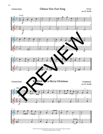 The Young Clarinet Player Intermediate Duets & Trios Book 2 by Karen North — view 2