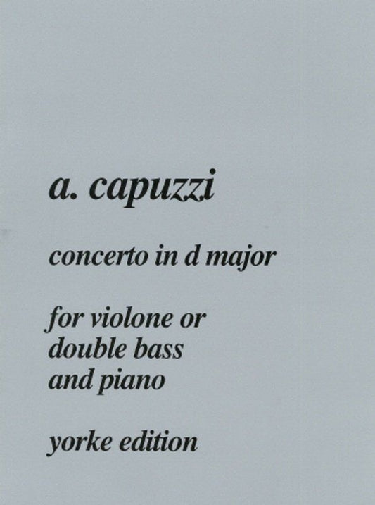 Capuzzi - Concerto in D Major for Double Bass/Piano