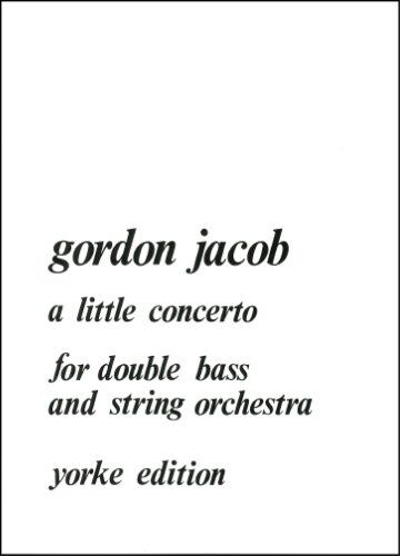 Jacob - Little Concerto for Double Bass and Piano