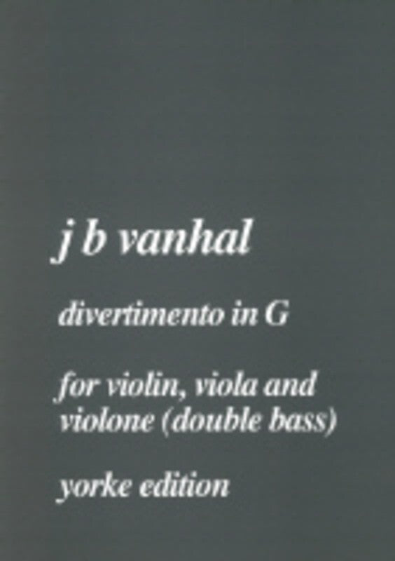 Divertimento G Violin Viola Double Bass Score/Parts (Set of Parts)