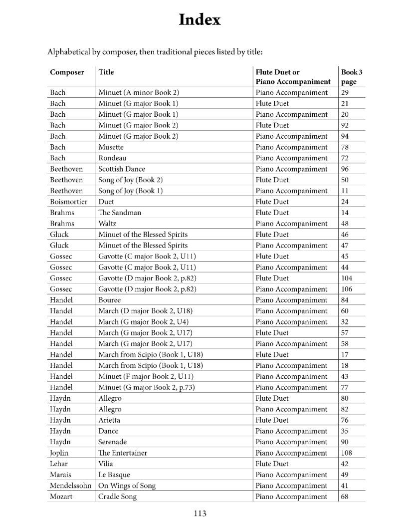The Young Flute Player Book 3 - Teacher's Piano Accompaniment — view 2