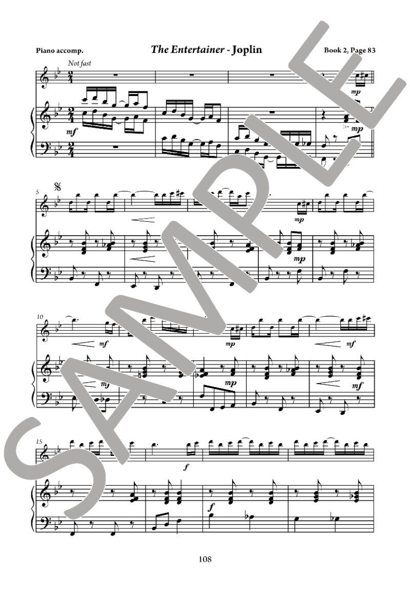 The Young Flute Player Book 3 - Teacher's Piano Accompaniment — view 5