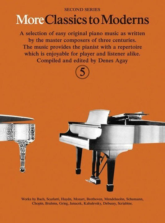 More Classics to Moderns Book 5 for Piano