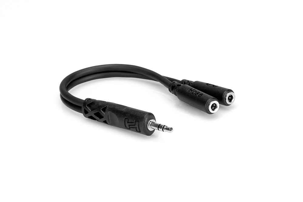 Hosa Y Cable, 3.5 mm TRS to Dual 3.5 mm TRSF