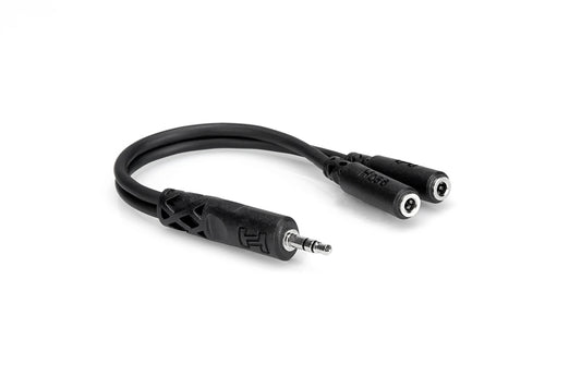 Hosa Y Cable, 3.5 mm TRS to Dual 3.5 mm TRSF
