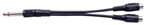 AMS YPK07 006 Inch 6.3 Mono To 2 X Rca Female Cable