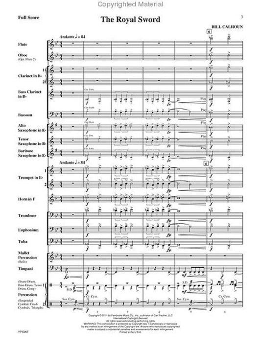 Royal Sword Concert Band 2 Score Only