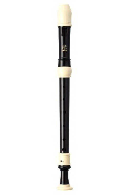 Yamaha YRA-302BIII Treble Recorder 3 Piece ABS Resin with Case, Fingering Chart, Cream, Cleaning Rod