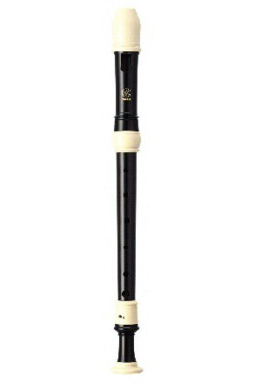 Yamaha YRA-302BIII Treble Recorder 3 Piece ABS Resin with Case, Fingering Chart, Cream, Cleaning Rod