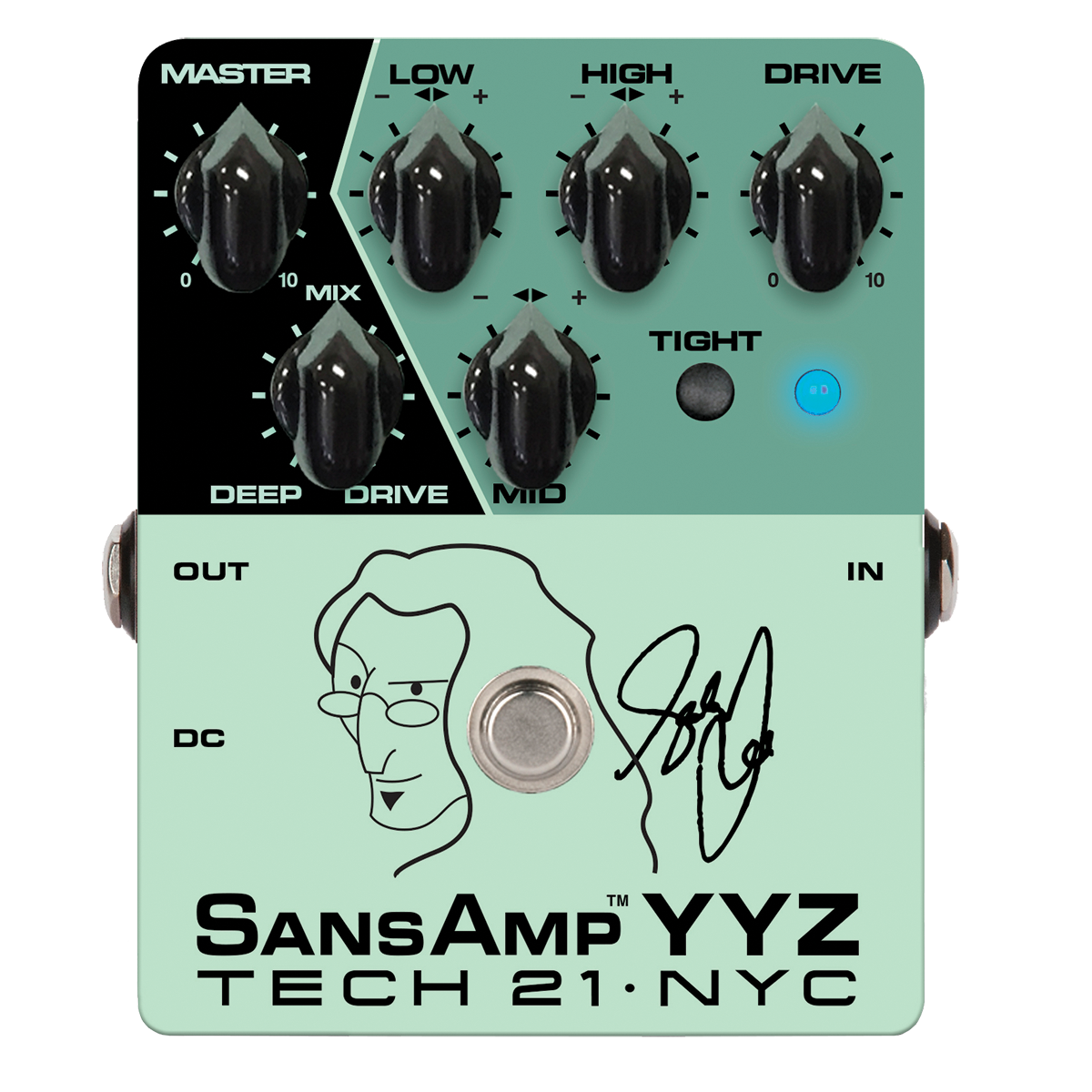 Tech 21 SansAmp YYZ Geddy Lee Signature Bass Pedal