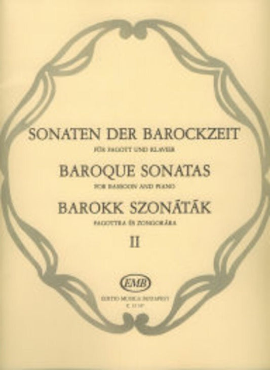 Baroque Sonatas Book 2 bassoon/Piano