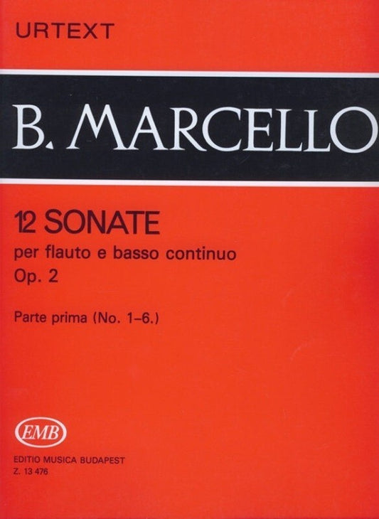 Sonatas 12 Op 2 Book 1 Flute (Or Tre Rec) Piano