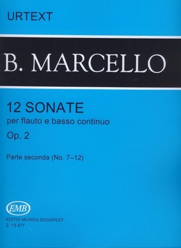 Sonatas 12 Op 2 Book 2 Flute (Or Tre Rec) Piano (Softcover Book)