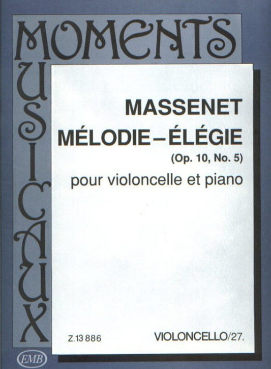 Melodie Elegie Op 10 No 5 Cello and Piano (Softcover Book)