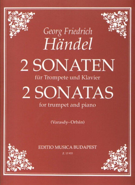 Handel: 2 Sonatas — Trumpet & Piano, arr. Orban & Varasdy (Editio Musica Budapest)