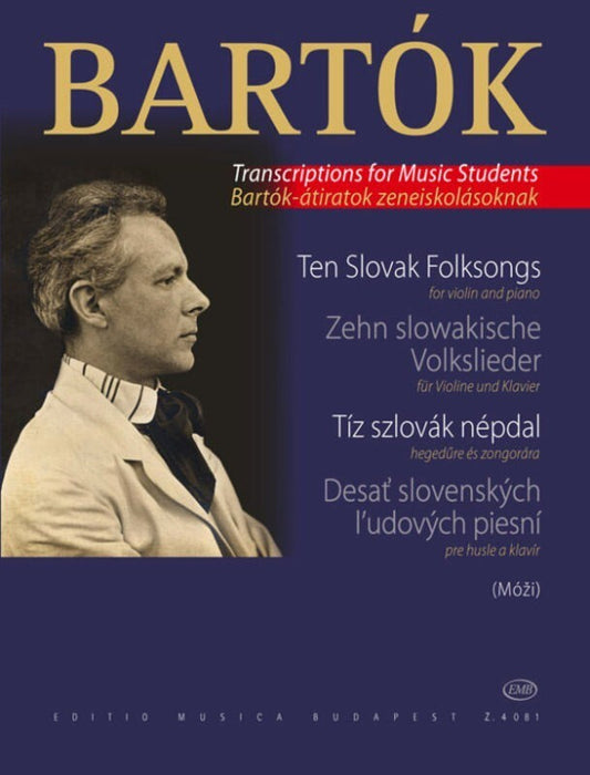10 Slovak Folk Songs Arr Mozi Violin Piano
