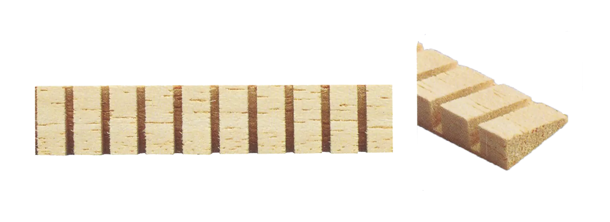Dr Parts Kerfed Lining Small Bevel for Ukulele - 400x100x5mm