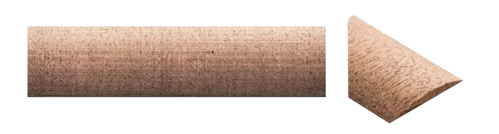 AMS Inside Back Strip Maple Semi Circle 490x20x3mm