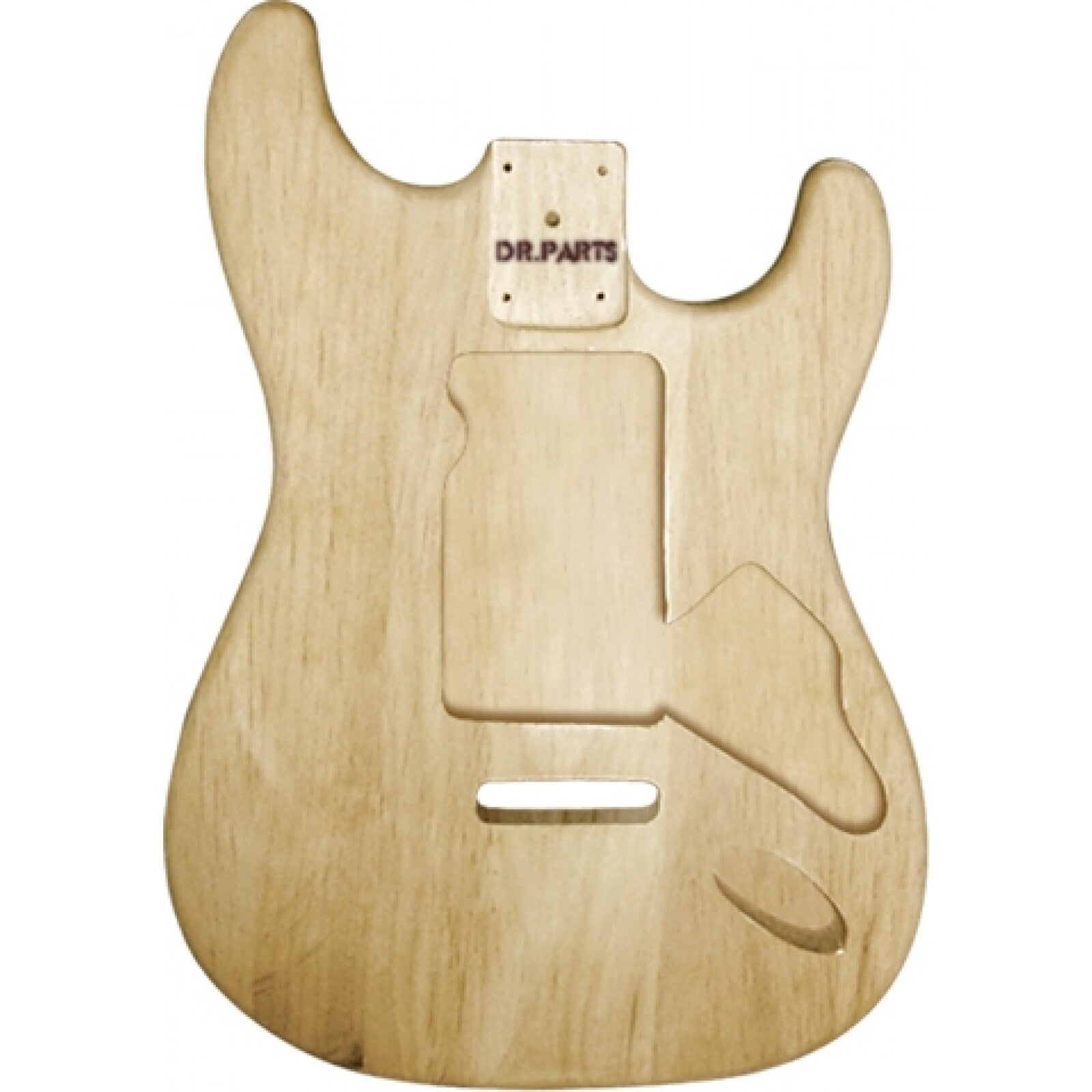 DR PARTS GUITAR BODY Traditional Strat Stratocaster Shape -Sanded & Sealed Alder