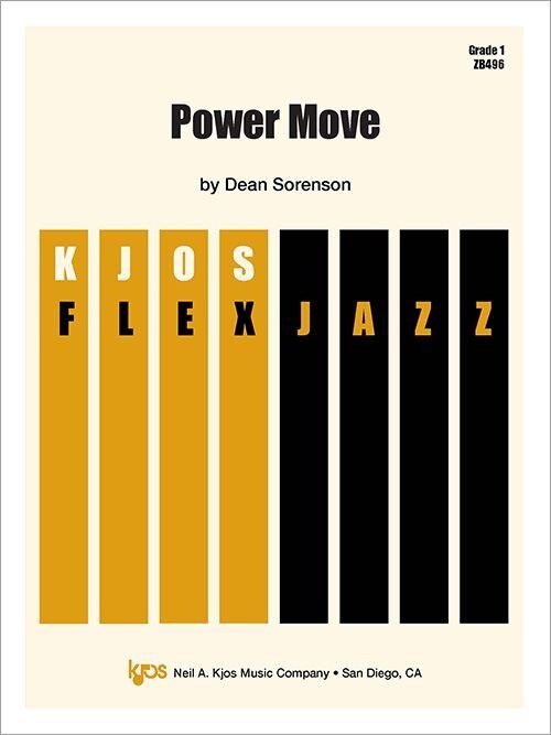 Power Move by Dean Sorenson for Jazz Ensemble - Score and Parts, 40 Pages, Published by Neil A. Kjos Music Company