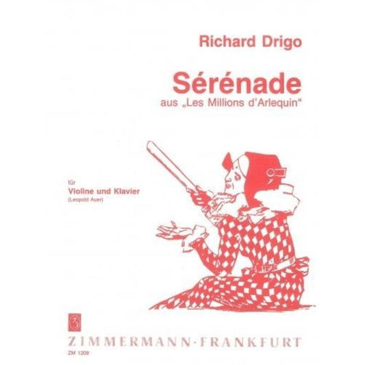Drigo - Serenade Les Millions Darlequin Violin/Piano (Softcover Book)