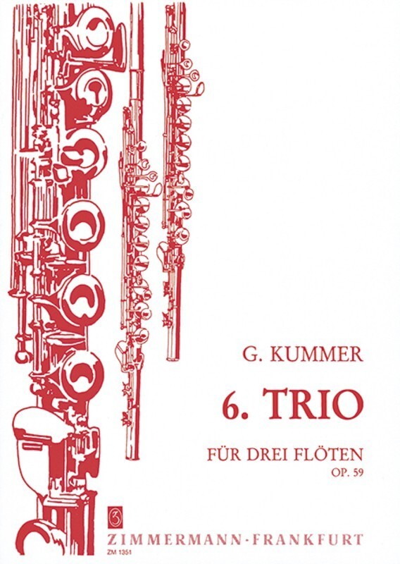 Kummer - Trio Op 59 No 6 For 3 Flutes (Softcover Book)