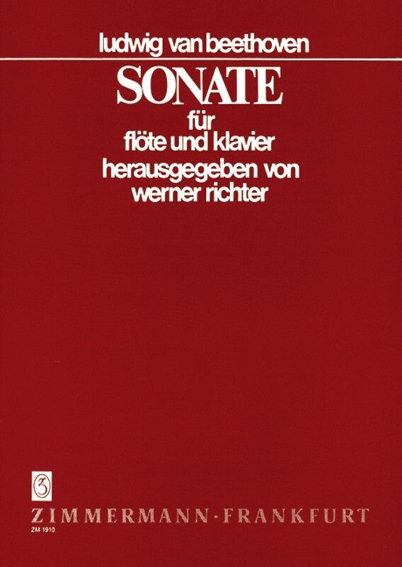 Beethoven - Sonata B Flat Flute/Piano (Softcover Book)